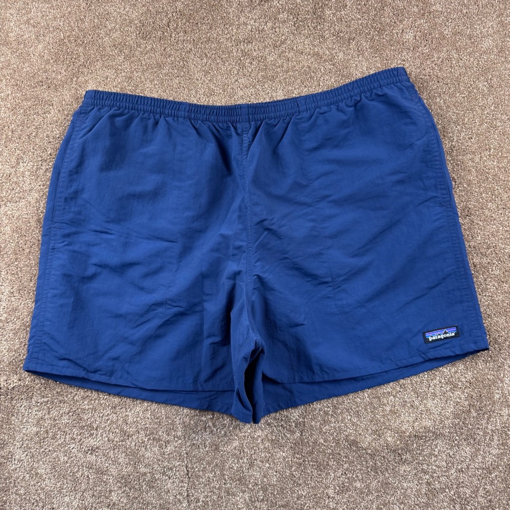 Patagonia Mens Netplus Shells 5 Inch Inseam Navy Blue XXL Swim Shorts Baggies